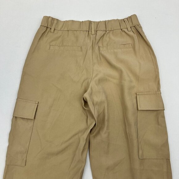A New Day Womens Pleated Front Khaki Pants Cargo Pockets Tan Size 10 High Rise - Picture 6 of 9
